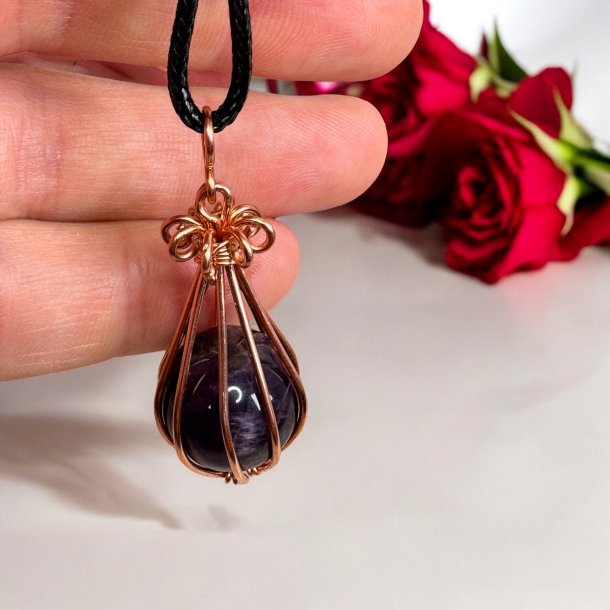 Ametyst kugle vedhng