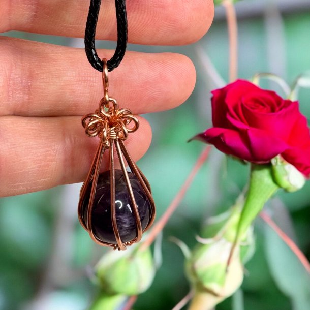 Ametyst kugle vedhng