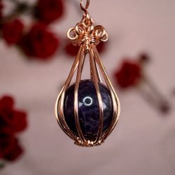 Ametyst kugle vedhng