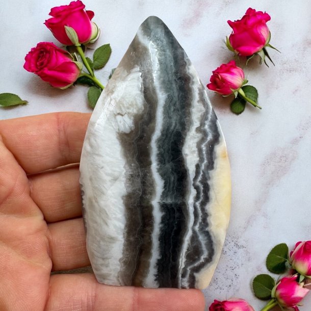 Bl stribet calcit freeform