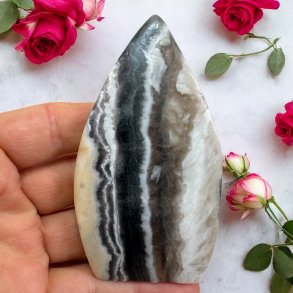 Bl stribet calcit freeform