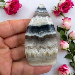 Bl stribet calcit freeform