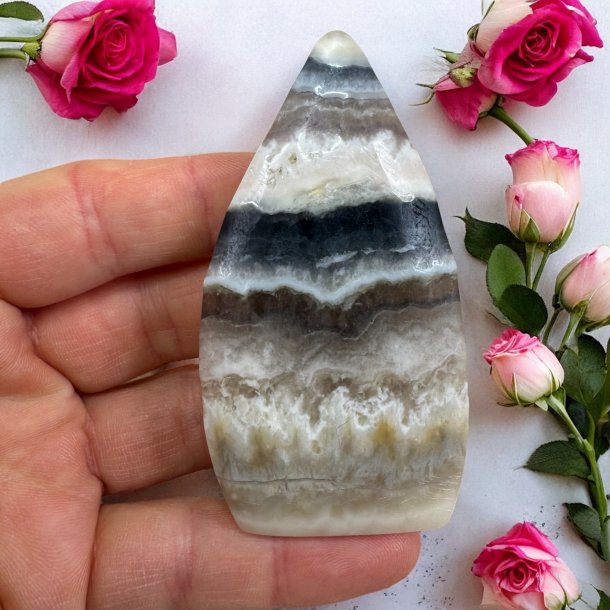 Bl stribet calcit freeform