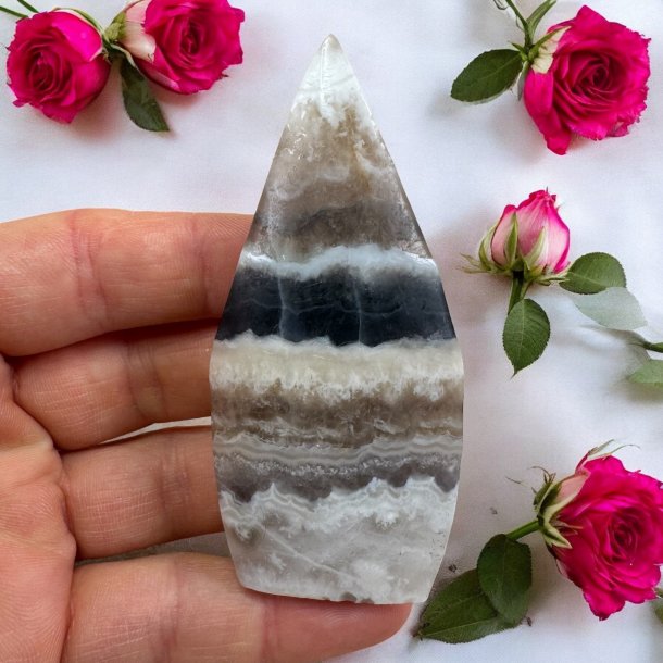 Bl stribet calcit freeform