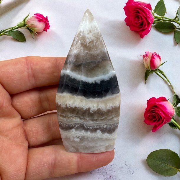 Bl stribet calcit freeform