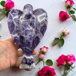 Bnd Ametyst hjerte engel