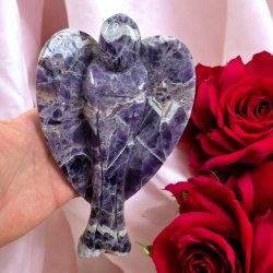 Bnd Ametyst hjerte engel