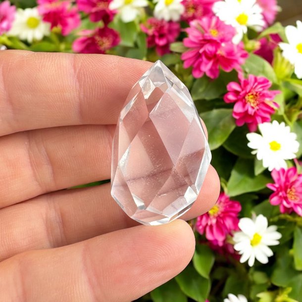 Bjergkrystal facetslebet trn 39mm