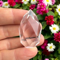 Bjergkrystal facetslebet t�rn 43mm