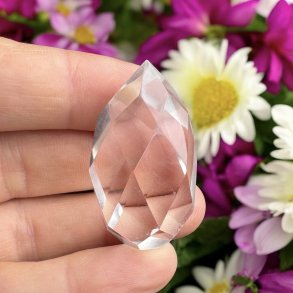 Bjergkrystal facetslebet trn 43mm