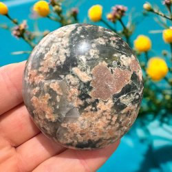 Grn ametyst med epidot &amp; solsten jumbo