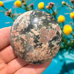 Grn ametyst med epidot & solsten jumbo