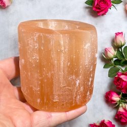 Orange selenit fyrfads stage