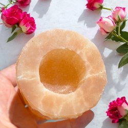 Orange selenit fyrfads stage