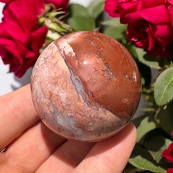 Cotton candy agat kugle 52mm