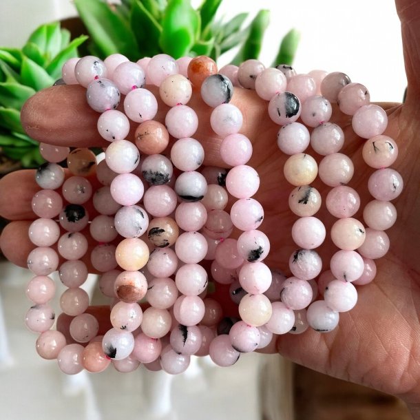 Pink opal armbnd 8mm