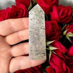 Kvarts trn med goetit 80mm