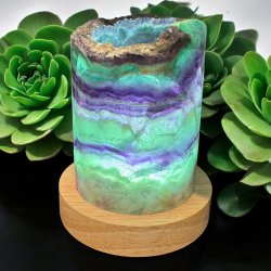 Fluorit lampe m. ledlys