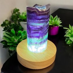 Fluorit lampe m. ledlys