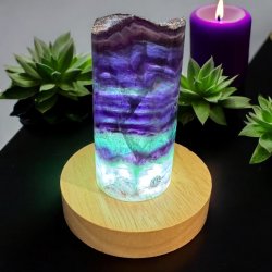 Fluorit lampe m. ledlys