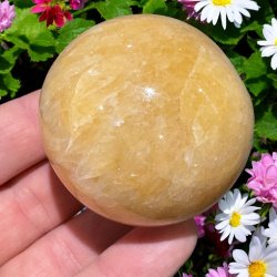 Orange calcit kugle 52mm