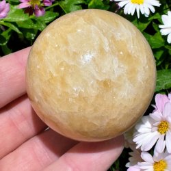 Orange calcit kugle 52mm