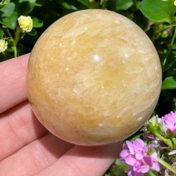 Orange calcit kugle 52mm