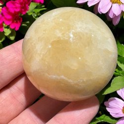 Orange calcit kugle 53mm