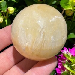 Orange calcit kugle 53mm