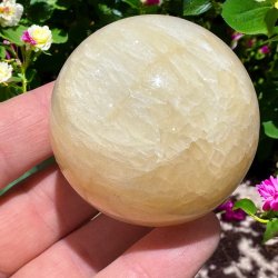 Orange calcit kugle 53mm