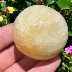 Orange calcit kugle 53mm