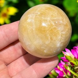 Orange calcit kugle 53mm