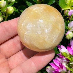 Orange calcit kugle 53mm