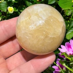 Orange calcit kugle 53mm