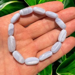 Blonde agat freeform armbnd