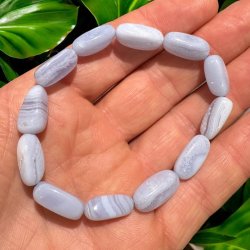 Blonde agat freeform armbnd