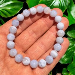 Blonde agat armbnd 8mm