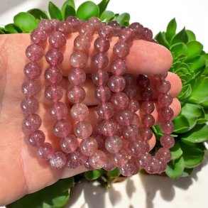 Jordbrkvarts armbnd 8mm