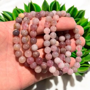 Pink ametyst armbnd 8mm