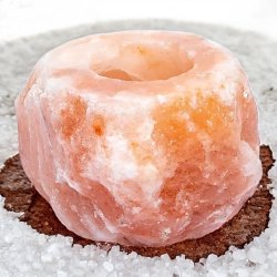 Krystal salt fyrfadsstage rd