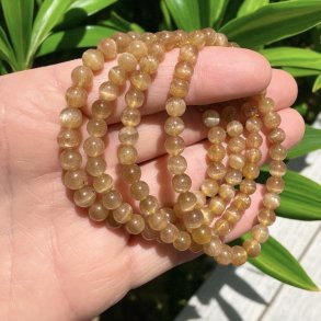 Guld Rutilkvarts armbnd 6mm