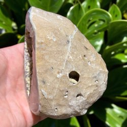 Ametyst geode m. agatbnd