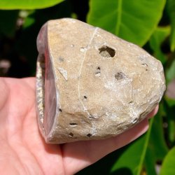 Ametyst geode m. agatbnd