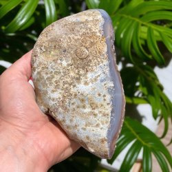 Ametyst geode m. agatb�nd