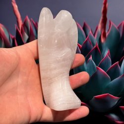 Rosenkvarts engel 120 mm