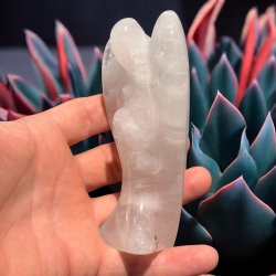 Rosenkvarts engel 120 mm