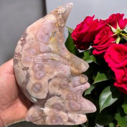 Pink flower agat mne