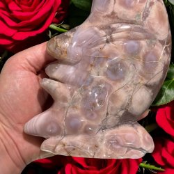 Pink flower agat mne