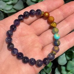 Ametyst chakra armbnd 8mm