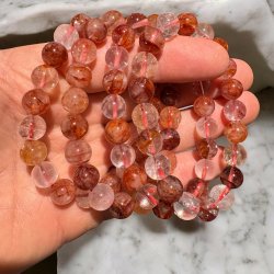 Hematoid kvarts armbnd 9mm